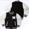 Black Off white Varsity Jacket