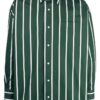 Green White Striped Shirt