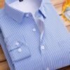 Blue And White Stripe Shirt