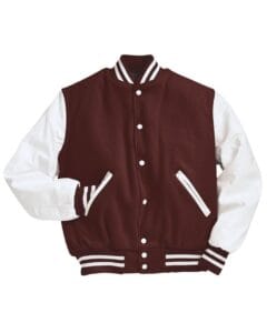Brown And White Varsity Jacket Brown And White Varsity Jacket