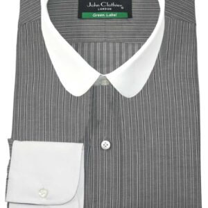 Grey And White Shirt