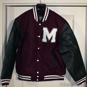 Wine Black Varsity Jacket