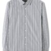 Grey Men Stripe Shirt