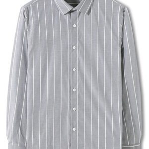 Grey Men Stripe Shirt