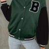 Green Black Varsity Jacket