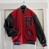 Red And Black Baseball Jacket