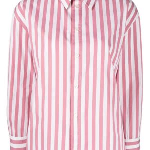 Men Pink Stripe Shirt