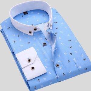 Sky Blue Floral Shirt