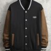 Black Brown Varsity Jacket
