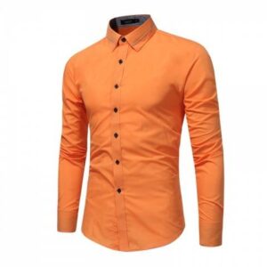 Orange Color Men's Shirt