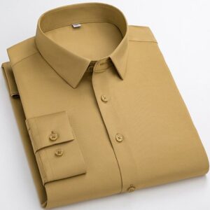 Gold Men's Dress Shirt