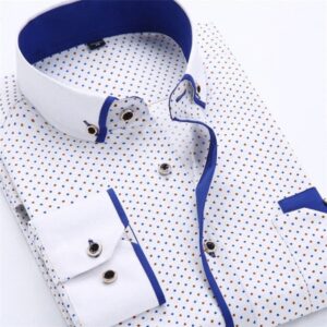 White Dotted Design Shirt