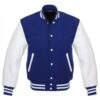 Navy Blue off white varsity jacket