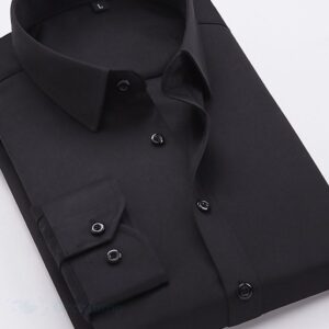 Men Casual Black Shirt