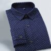 Navy Blue Dotted Shirt