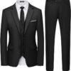 Black business mens suit