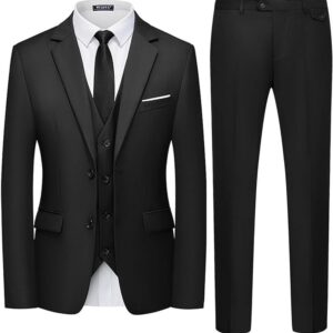Black business mens suit
