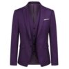 Purple 3-piece men suit
