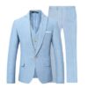 Sky blue 3-piece suit