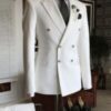 White double breasted tuxedo