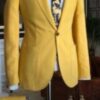 Yellow custom made blazer