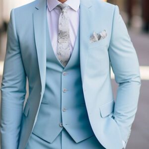 Light blue 3 piece suit