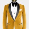 Black gold tuxedo jacket