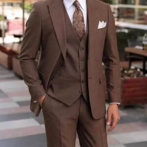 Brown tuxedo for men