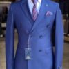Double breasted men suit