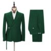 Men 2-piece green suit