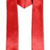 Plain red satin sash