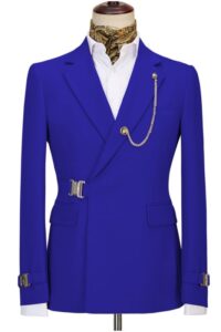 Royal blue men suit