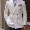 Tailored men double-breasted suit