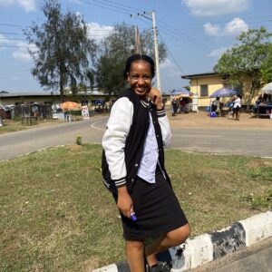 lady rocking sign out cloth