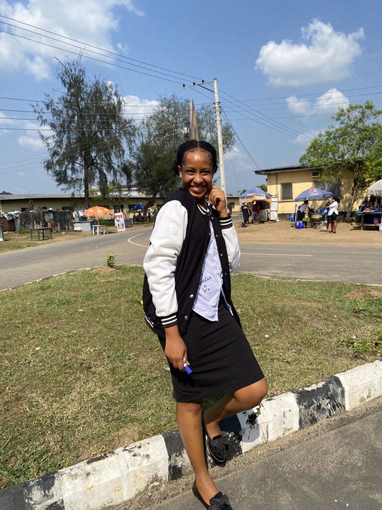 lady rocking sign out cloth