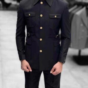 Black safari suit