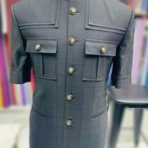 Dark grey safari suit