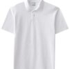 Plain blank white polo