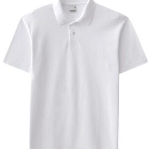 Plain blank white polo