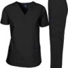 stylish black scrub