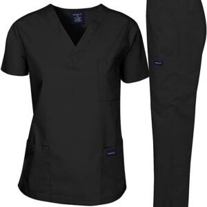 stylish black scrub