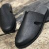 Leather slippers